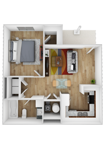 One Bedroom / One Bath - 360 Tour